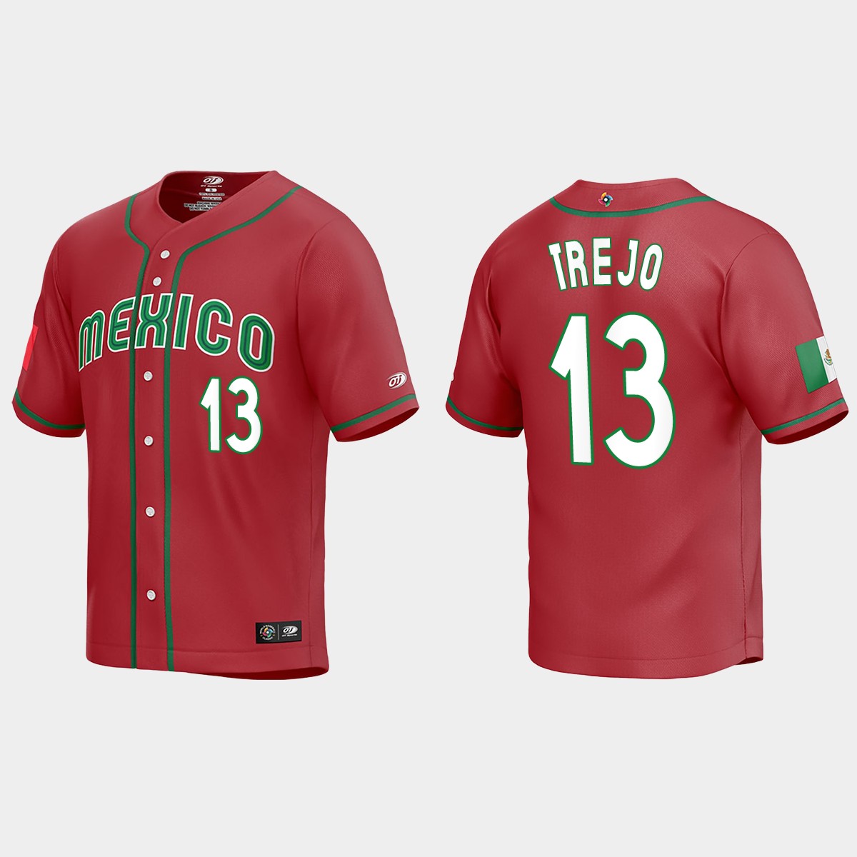 Alan Trejo Mexico 2023 World Classic Jersey - Red