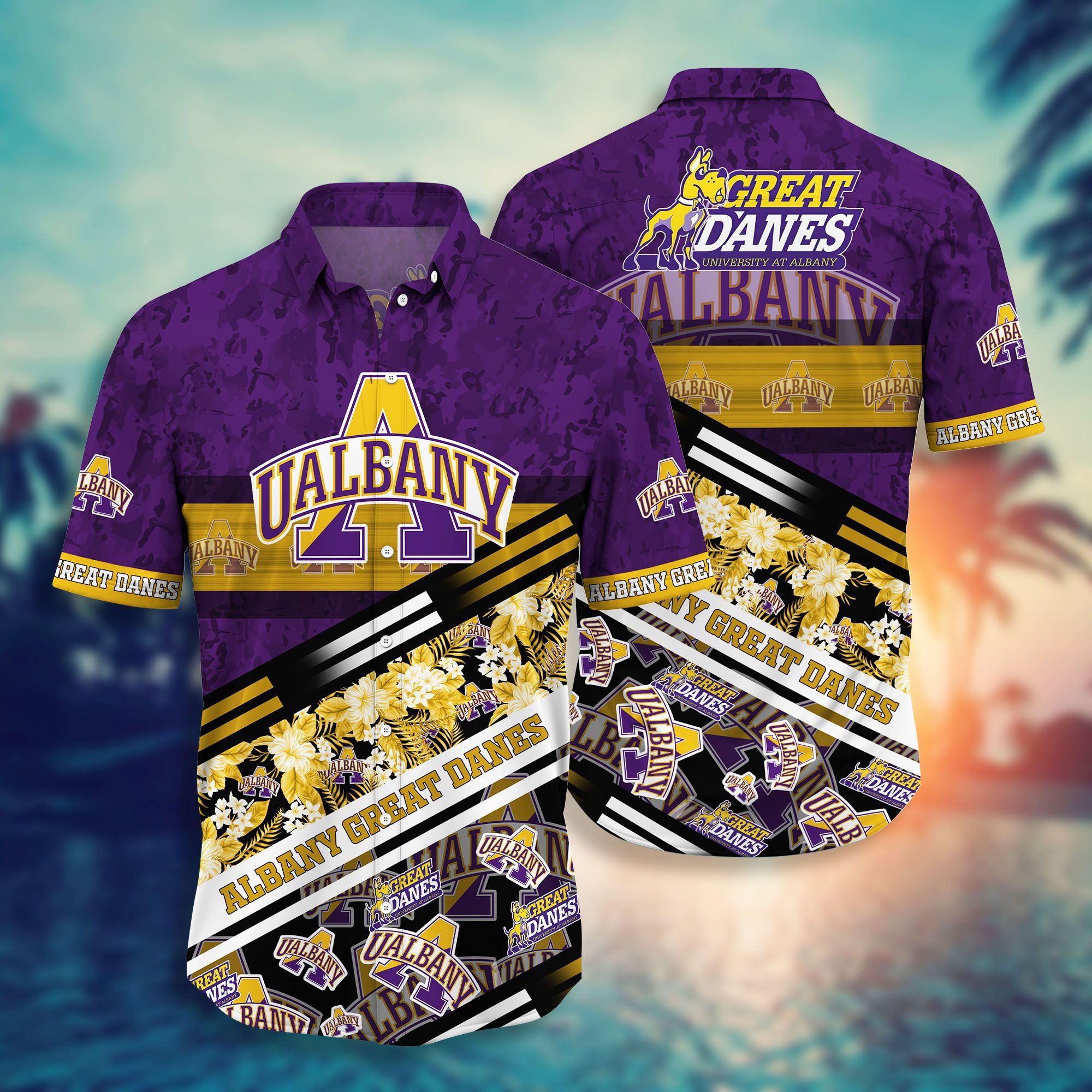 Albany Great Danes NCAA -Hawaii Shirt Style Hot Trending Summer-Hawaiian