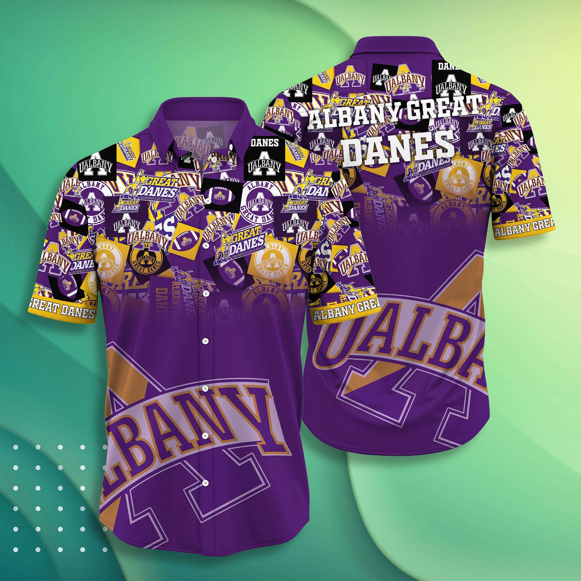 Albany Great Danes NCAA -Hawaii Shirt Style Hot Trending Summer-Hawaiian NACC