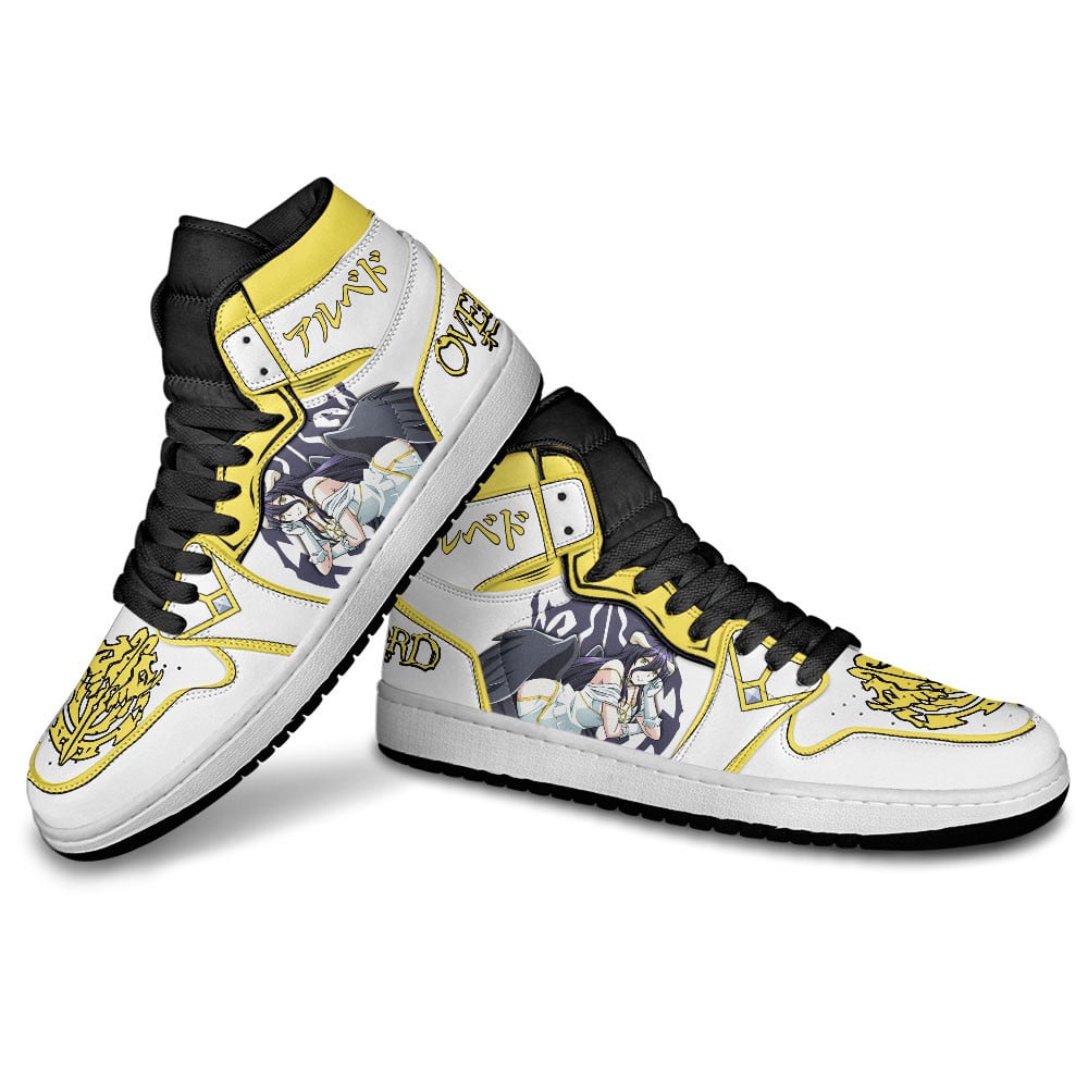 Albedo JD1s Sneakers Overlord Anime Shoes, Air Jordan Hightop