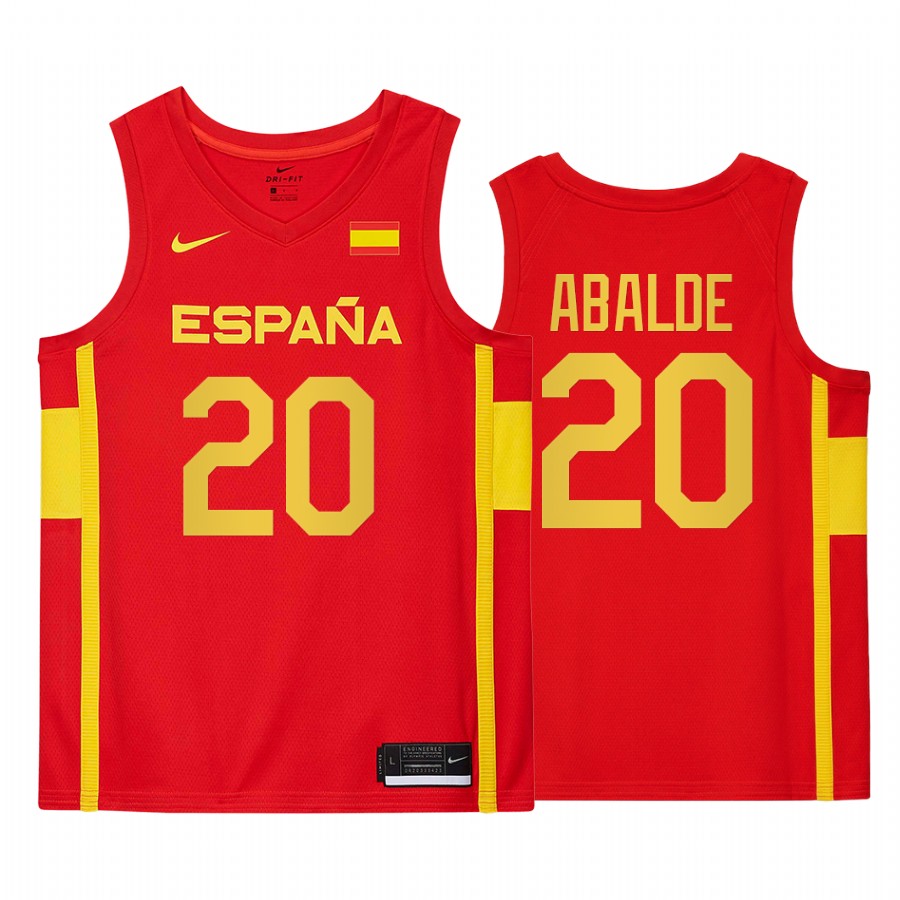 Alberto Abalde Spain #20 Gasol 2021 Tokyo Olymipcs Limited Jersey