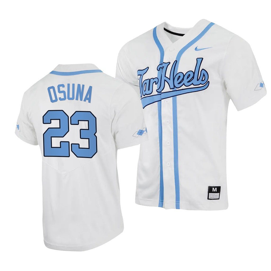 Alberto Osuna North Carolina Tar Heels #23 White College Jersey