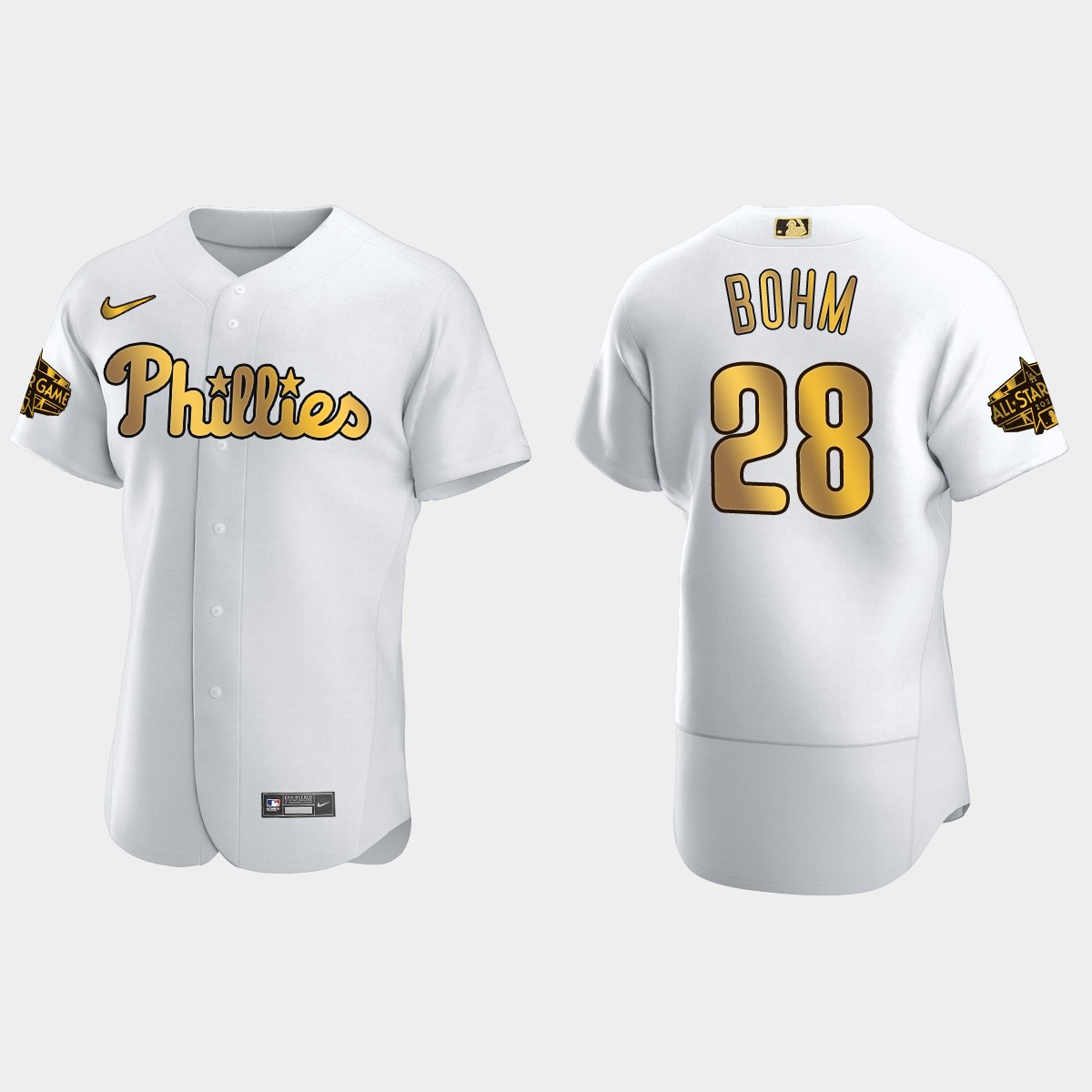 Alec Bohm Philadelphia Phillies 2022 MLB All-Star Game Jersey – White Gold