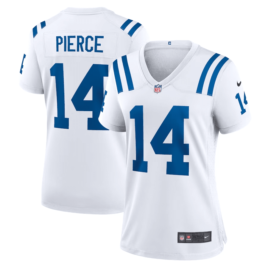 Alec Pierce 14 Indianapolis Colts Women’s Away Game Player Stitched Jersey – White