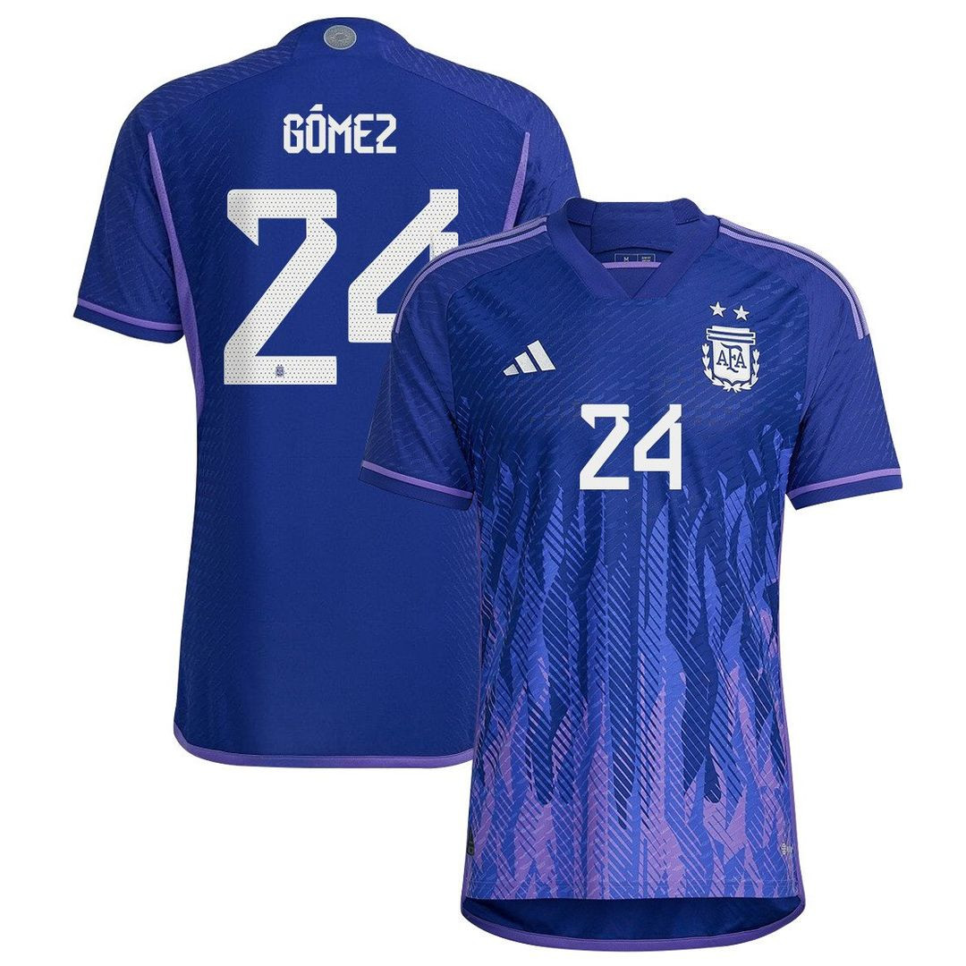 Alejandro Gómez 24 Argentina Men Away Soccer Jersey Fan Version Player Version Soccer Jersey