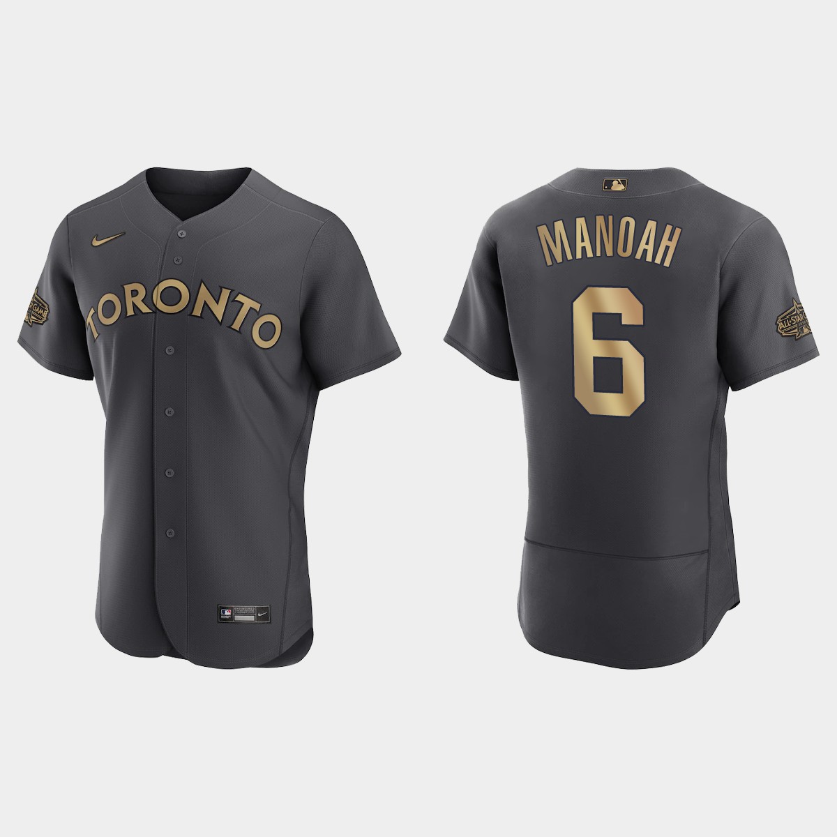 Alek Manoah Toronto Blue Jays 2022 MLB All-Star Game Jersey – Charcoal