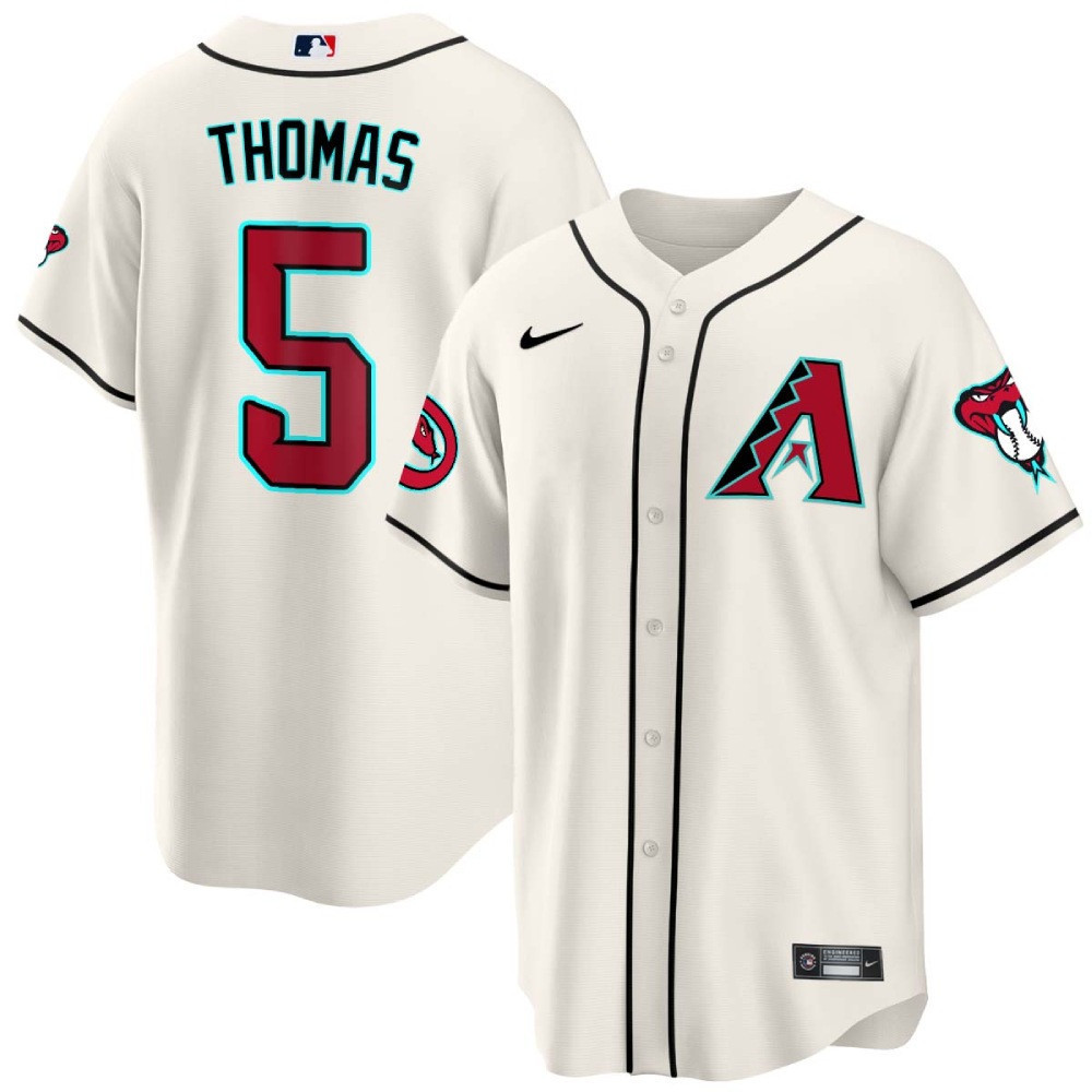 Alek Thomas Men's Arizona Diamondbacks 2024 Cool Base White Jersey - All Stitched