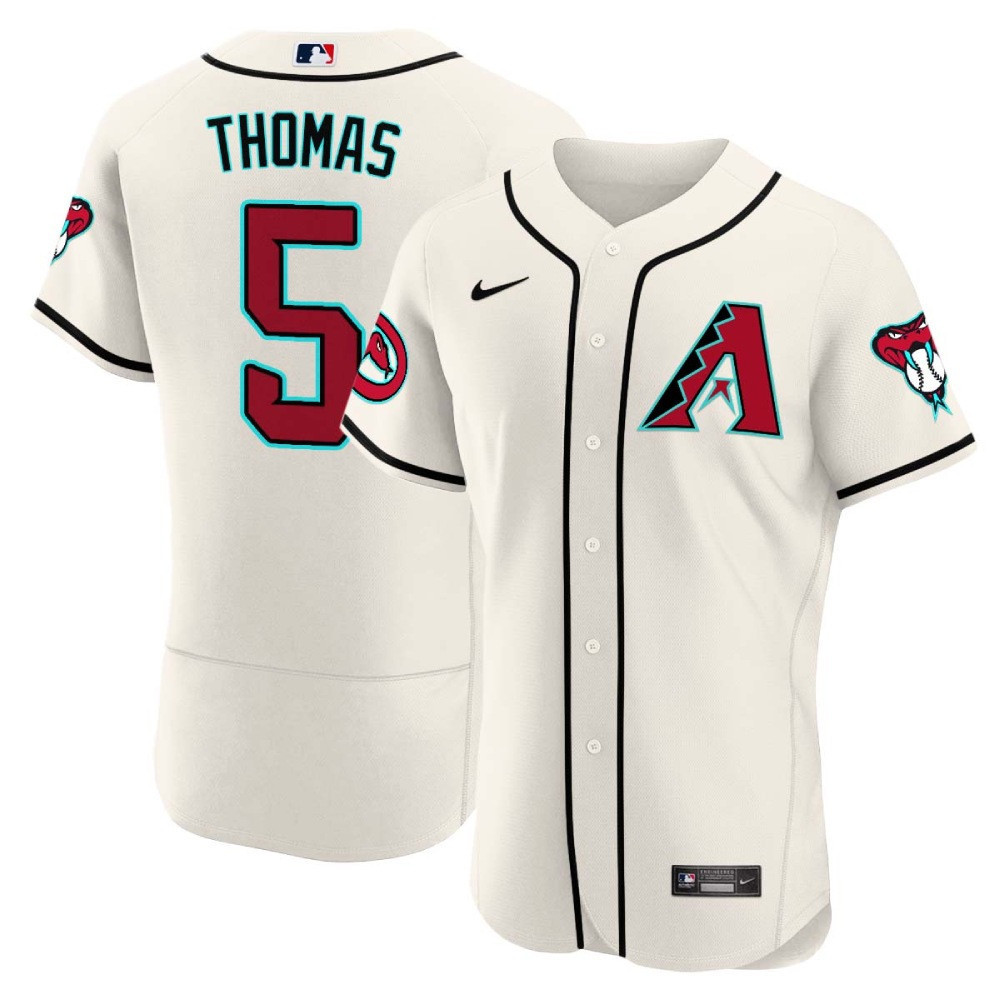 Alek Thomas Men's Arizona Diamondbacks 2024 Flex Base White Jersey - All Stitched