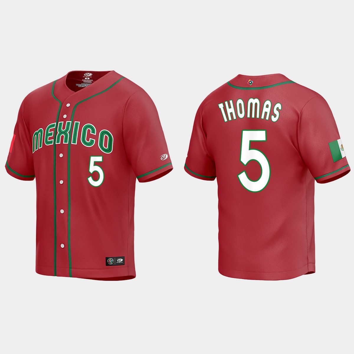 Alek Thomas Mexico 2023 World Classic Jersey - Red