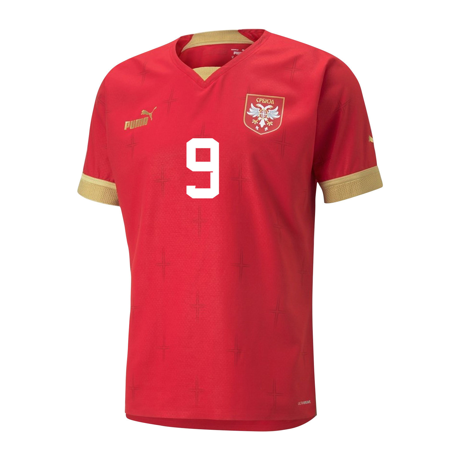 Aleksandar Mitrovic 9 – Serbia National Team Qatar World Cup 2022-23 Home Soccer Jersey