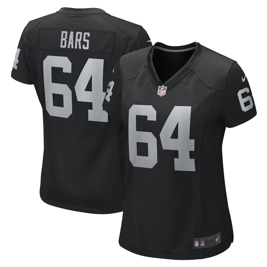 Alex Bars Las Vegas Raiders Women’s Stitched Jersey – Black