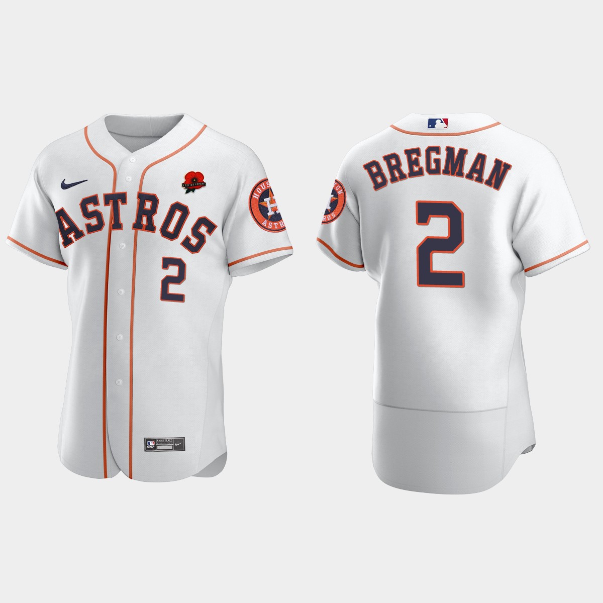 Alex Bregman Houston Astros 2021 Memorial Day Jersey – White