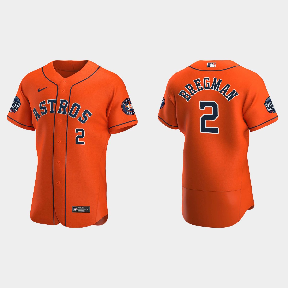 Alex Bregman Houston Astros 2021 World Series Jersey – Orange