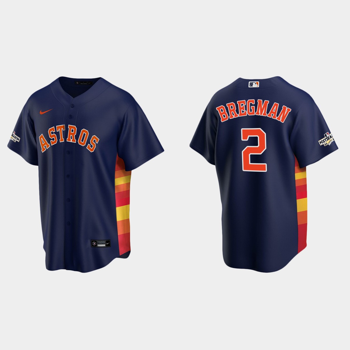 Alex Bregman Houston Astros 2022 Postseason Jersey – Navy