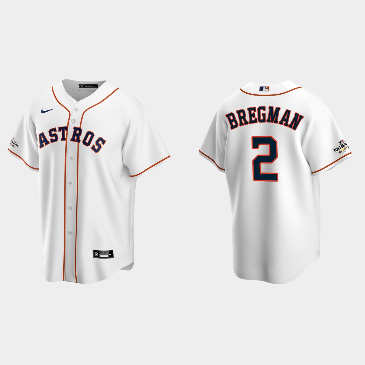 Alex Bregman Houston Astros 2022 Postseason Jersey – White