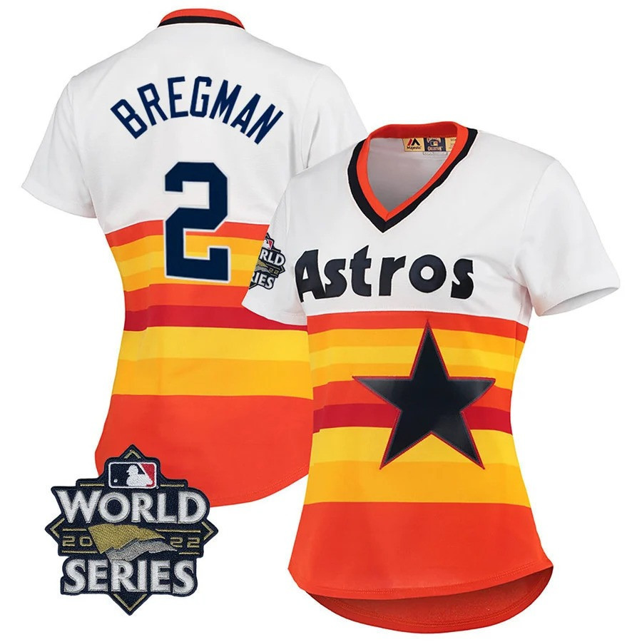 Alex Bregman Houston Astros 2022 World Series White Home Cooperstown Collection Player Jersey - All Stitched