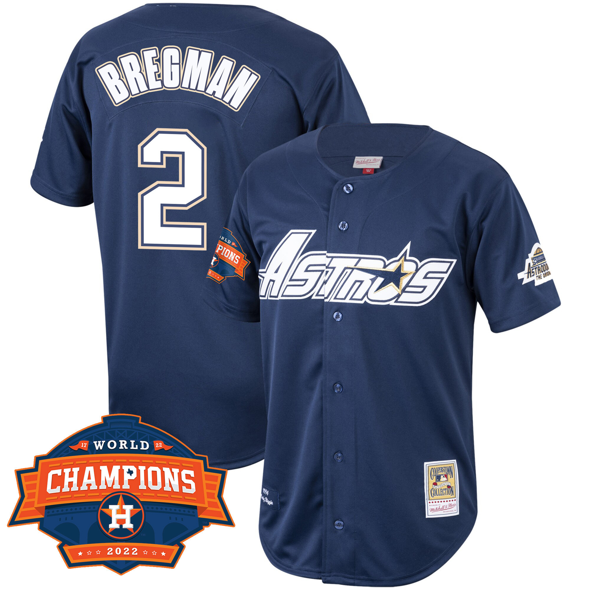 Alex Bregman Houston Astros Mitchell & Ness Cooperstown 2022 Champions Limited Jersey - All Stitched