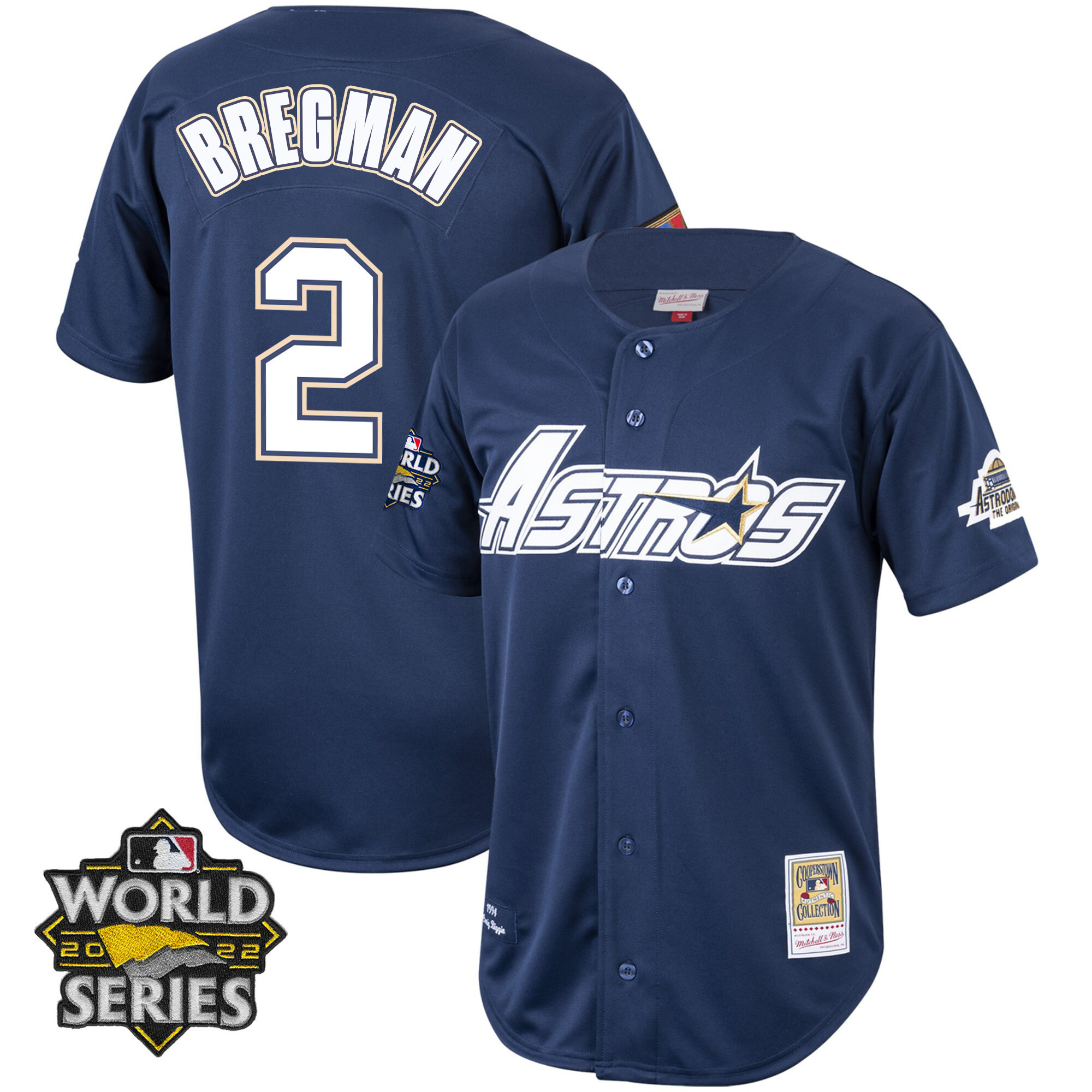 Alex Bregman Houston Astros Mitchell & Ness Cooperstown 2022 World Series Player Jersey - All Stitched