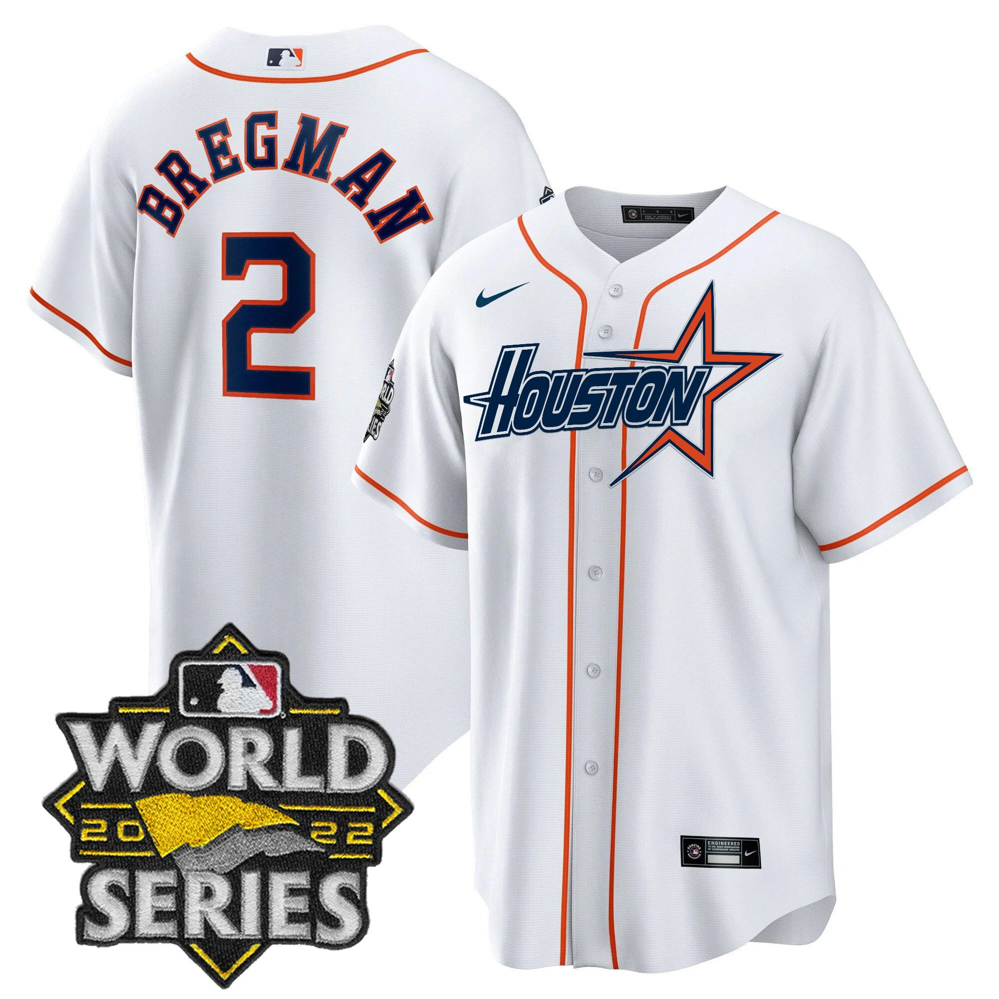 Alex Bregman Men's Houston Astros World Series Black Gold Special Cool Home Jersey - All Stitched