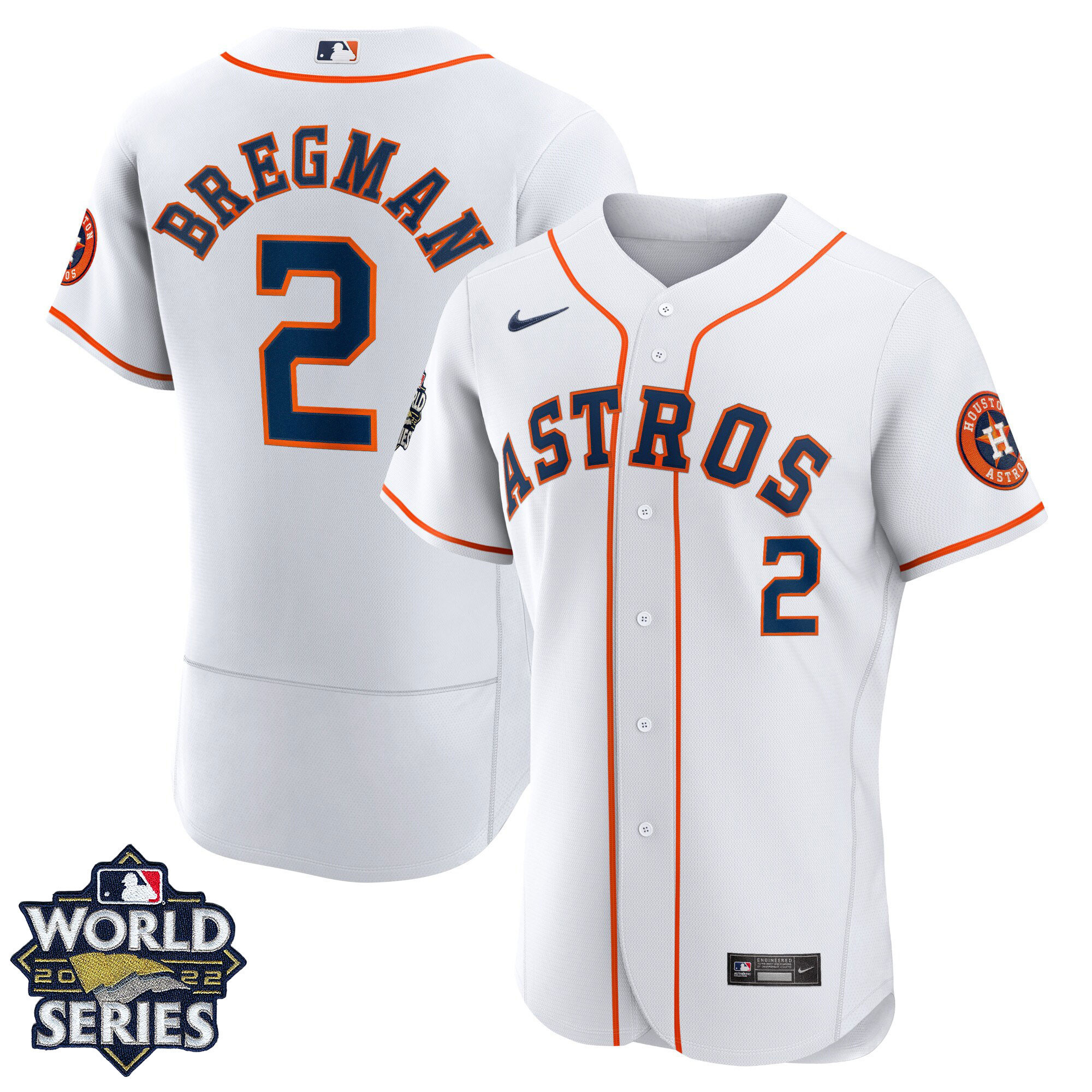 Alex Bregman Women's Houston Astros 2022 World Series Player Flex Home Jersey - All Stitched