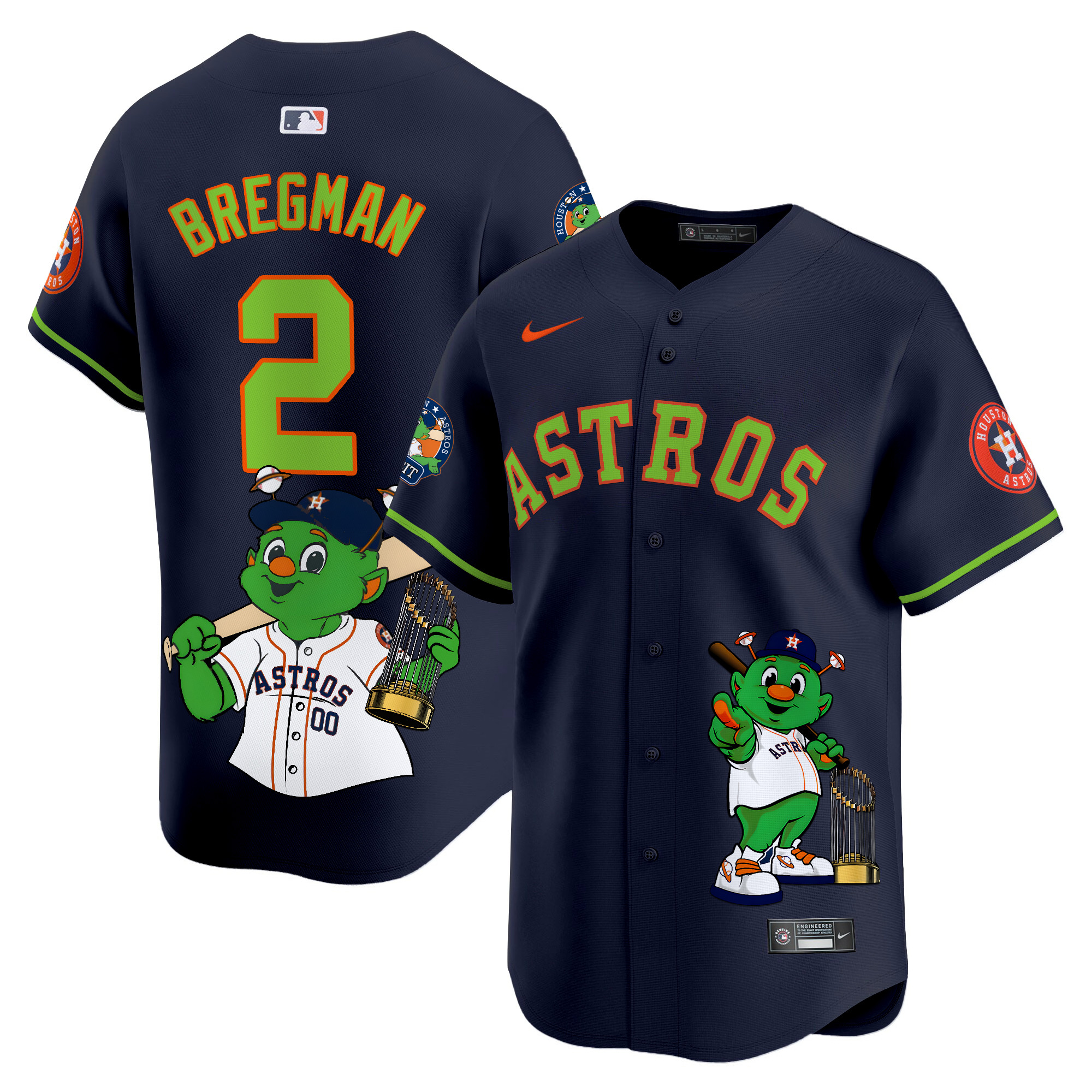 Alex BregmanUnisex Houston Astros Orbit Vapor Premier Limited Navy Jersey - Printed