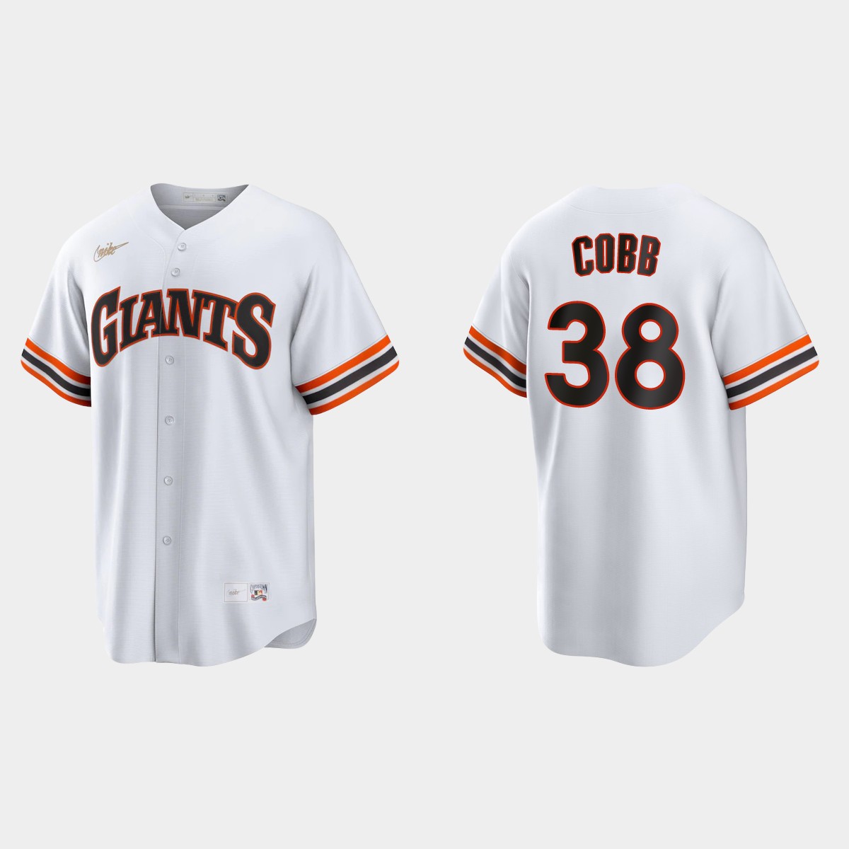 Alex Cobb San Francisco Giants Cooperstown Home Jersey – White