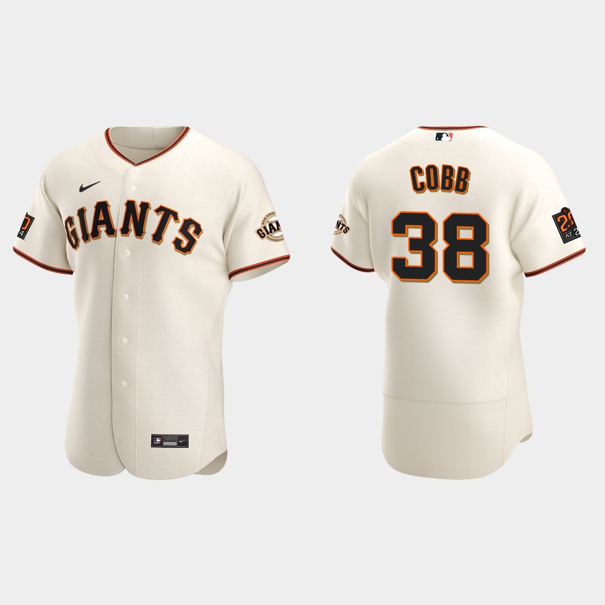 Alex Cobb San Francisco Giants Home Jersey – Cream
