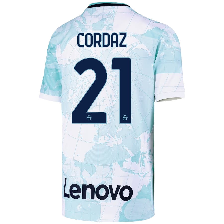 Alex Cordaz 21 Inter Milan 2022/23 Away Jersey – Youth, Light Green