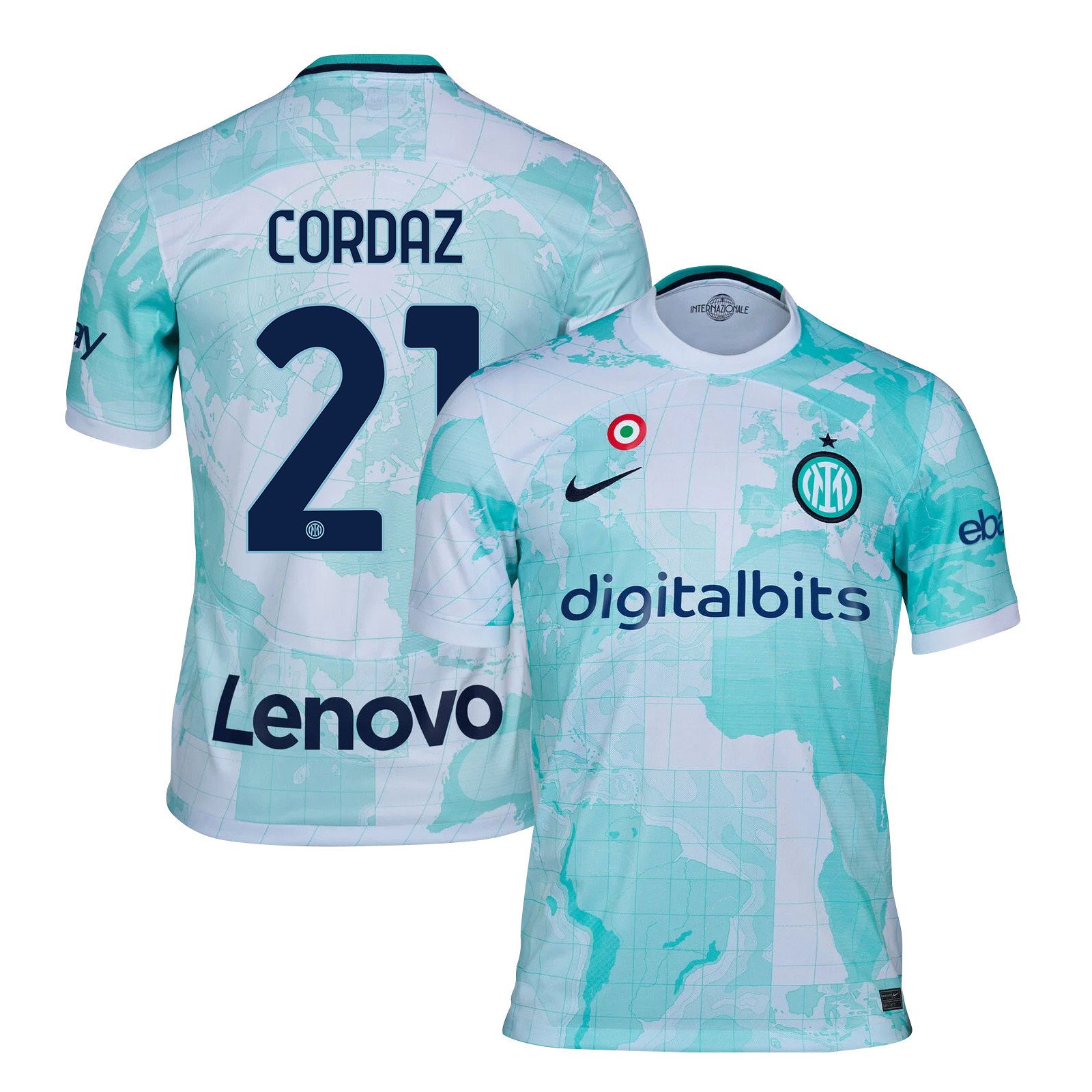 Alex Cordaz 21 Inter Milan 2022/23 Away Men Jersey – Light Green