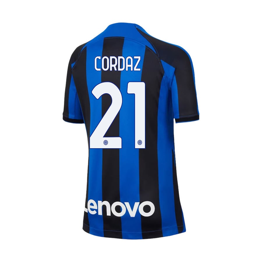 Alex Cordaz 21 Inter Milan 2022/23 Home Jersey – Youth, Black/Blue