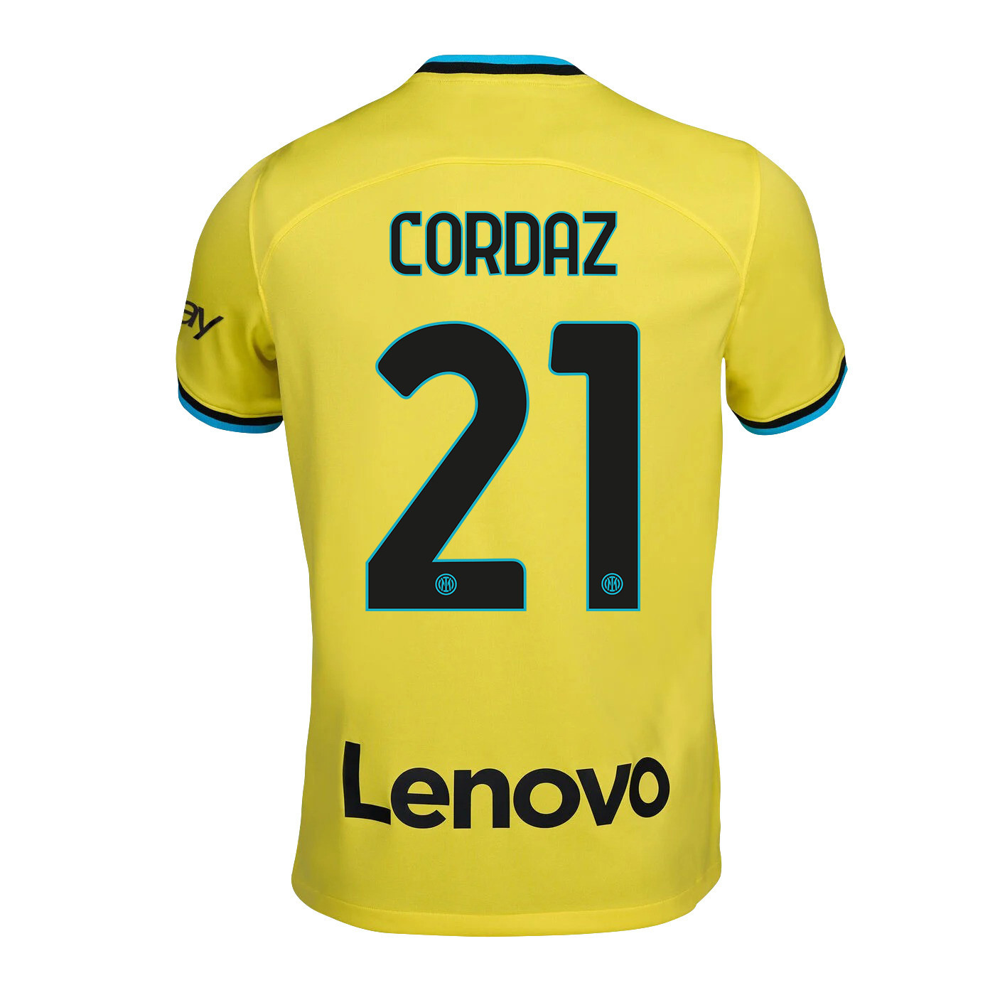 Alex Cordaz 21 Inter Milan 2022/23 Third Men Soccer Jersey – Yellow