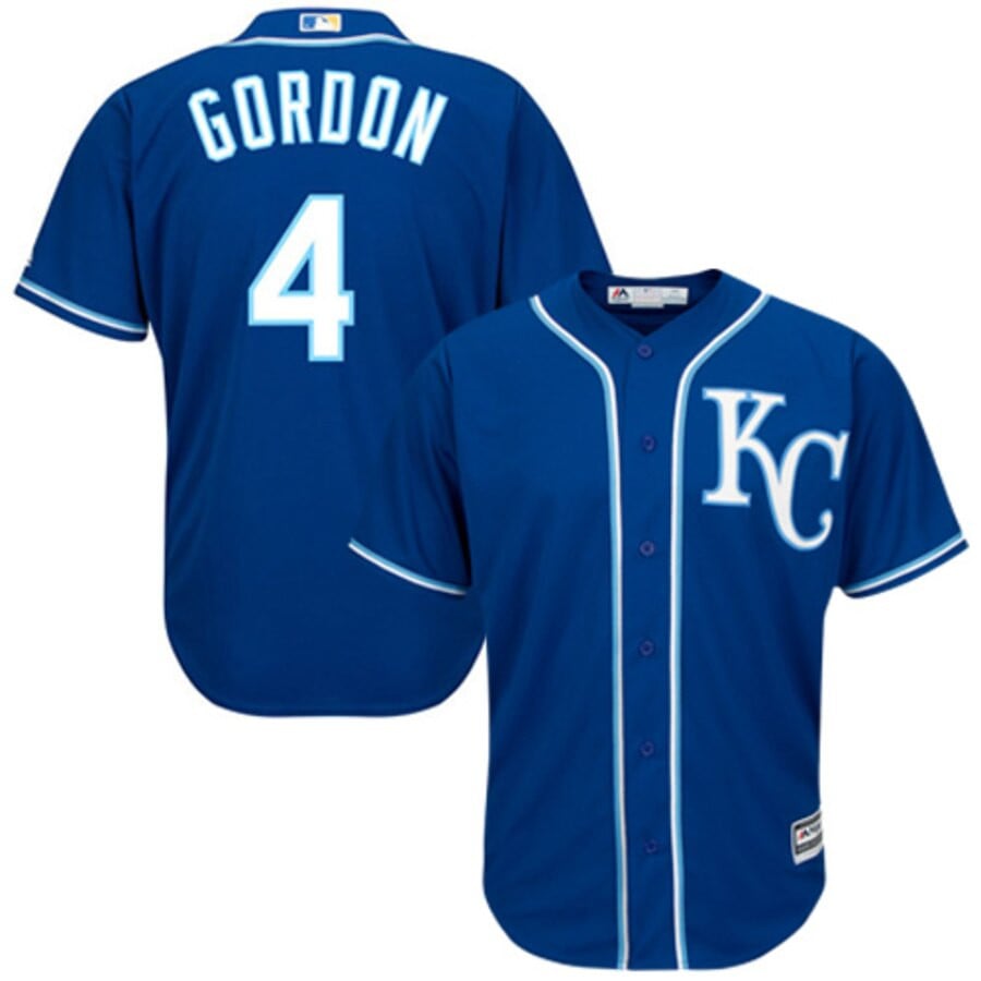 Alex Gordon Kansas City Royals Majestic Cool Base Player Stitched Jersey – Royal