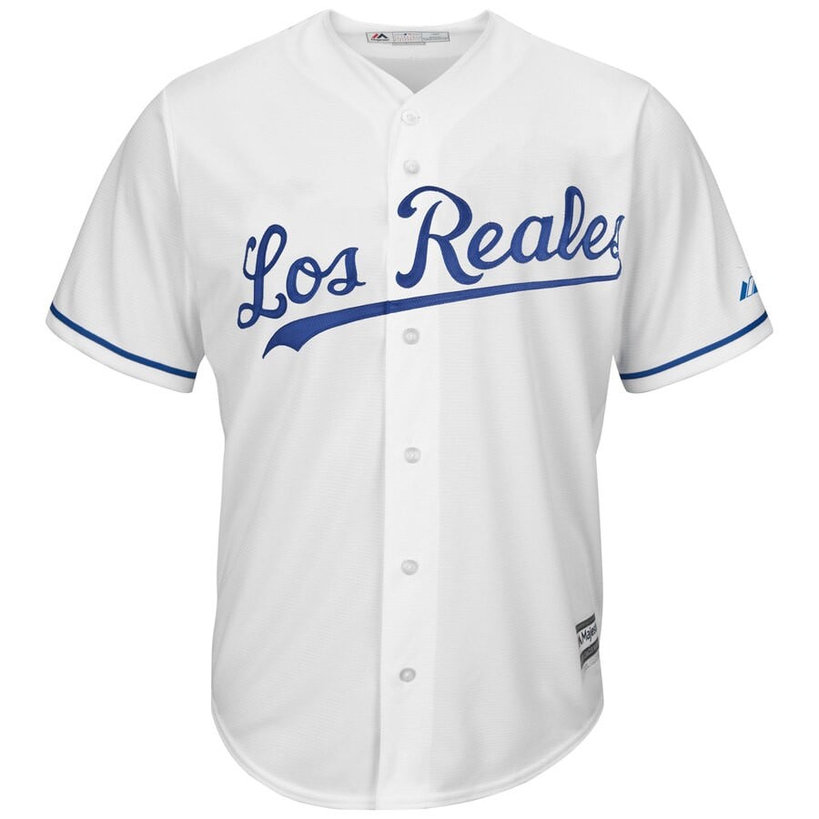 Alex Gordon Kansas City Royals Majestic Los Reales Cool Base Player Stitched Jersey – White