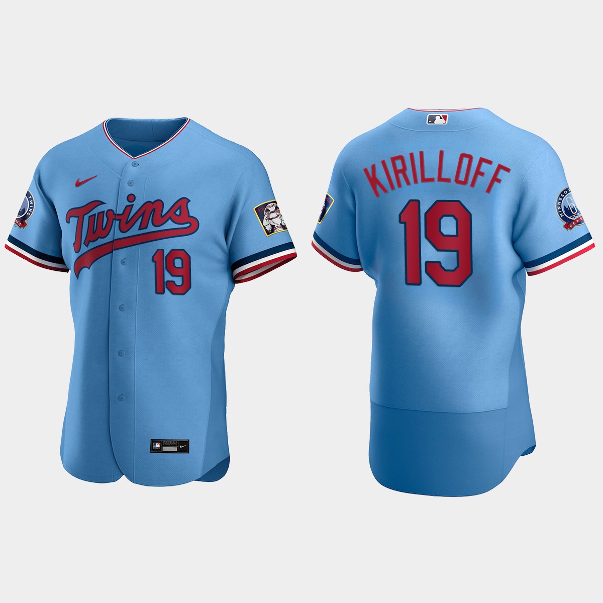 Alex Kirilloff #19 Minnesota Twins Alternate Jersey – Light Blue