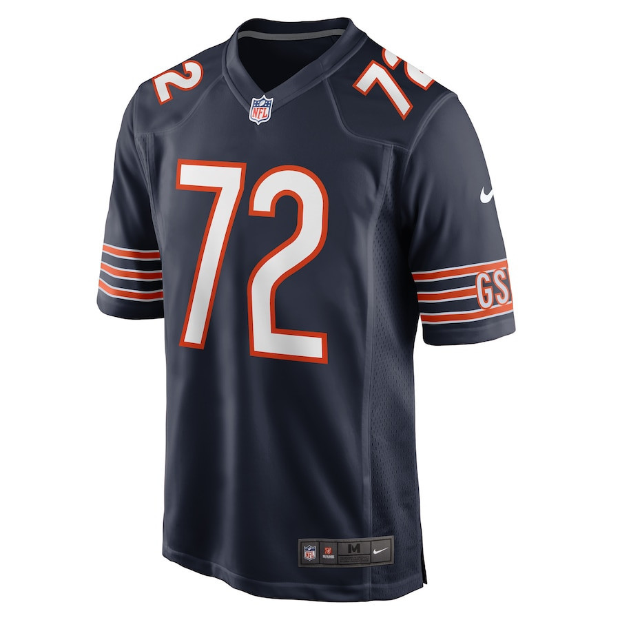 Alex Leatherwood Chicago Bears Stitched Jersey – Navy