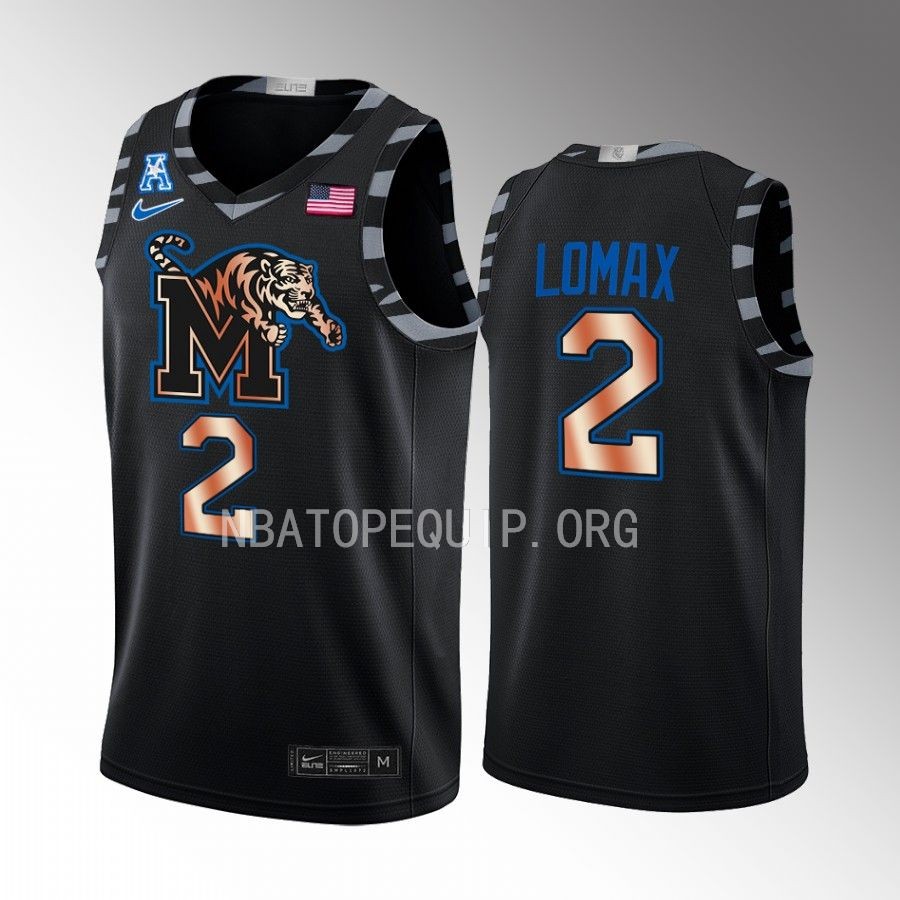 Alex Lomax Memphis Tigers Black Jersey Copper College