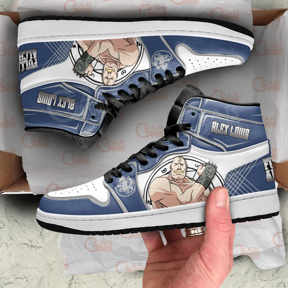 Alex Louis Armstrong JD1s Sneakers Fullmetal Alchemist Anime Shoes, Air Jordan Hightop