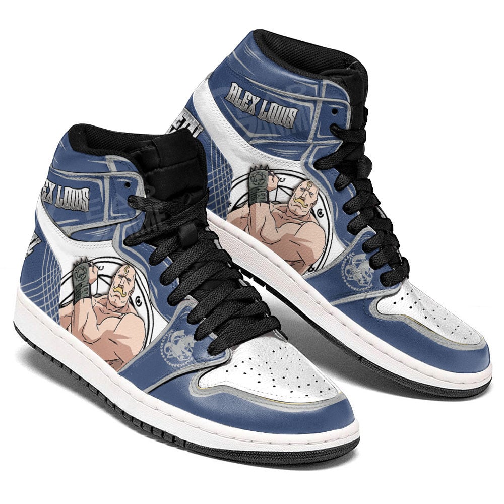 Alex Louis Armstrong JD1s Sneakers Fullmetal Alchemist Anime Shoes, Air Jordan Hightop