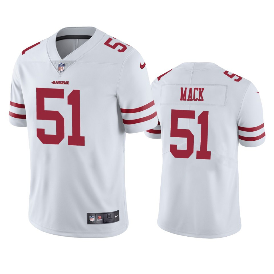 Alex Mack 51 San Francisco 49ers White Vapor Limited Stitched Jersey