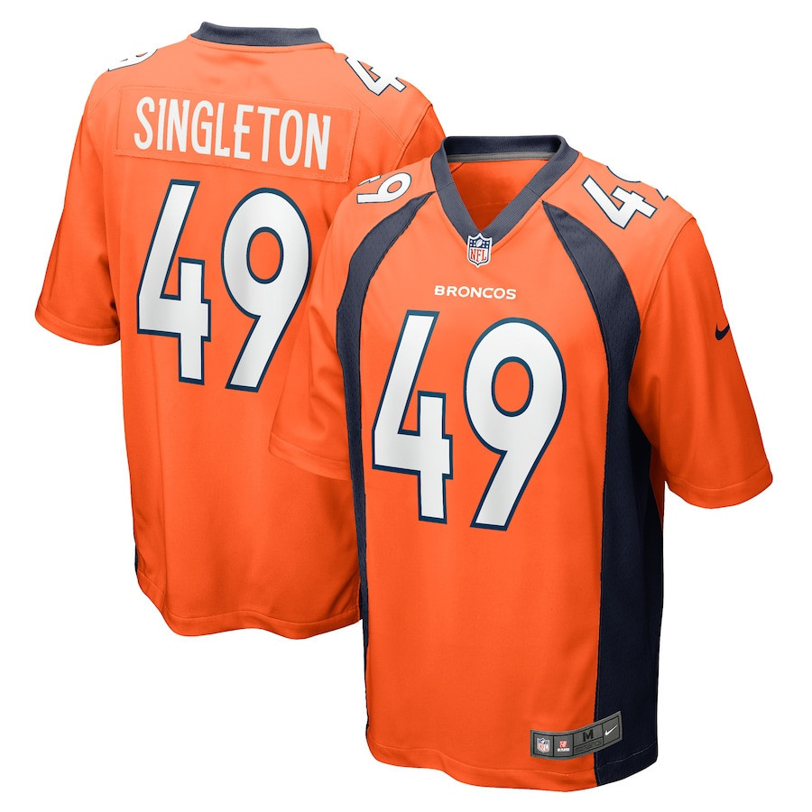 Alex Singleton Denver Broncos Stitched Jersey – Orange