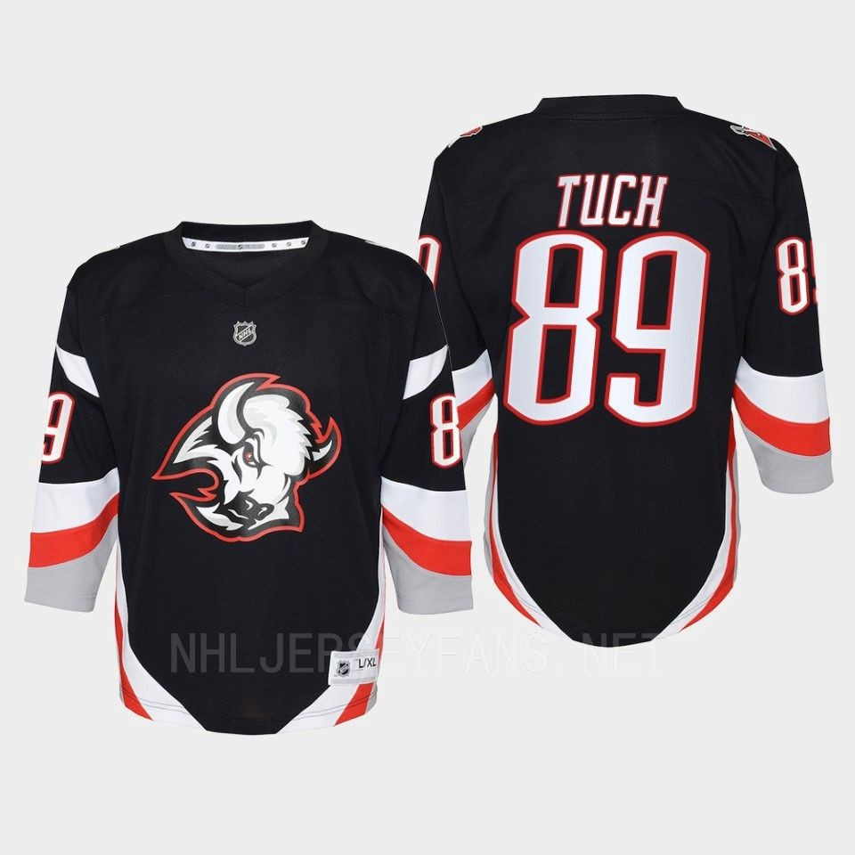 Alex Tuch 89 Buffalo Sabres 2022-23 Goathead Third Player Youth Stitched Jersey Black