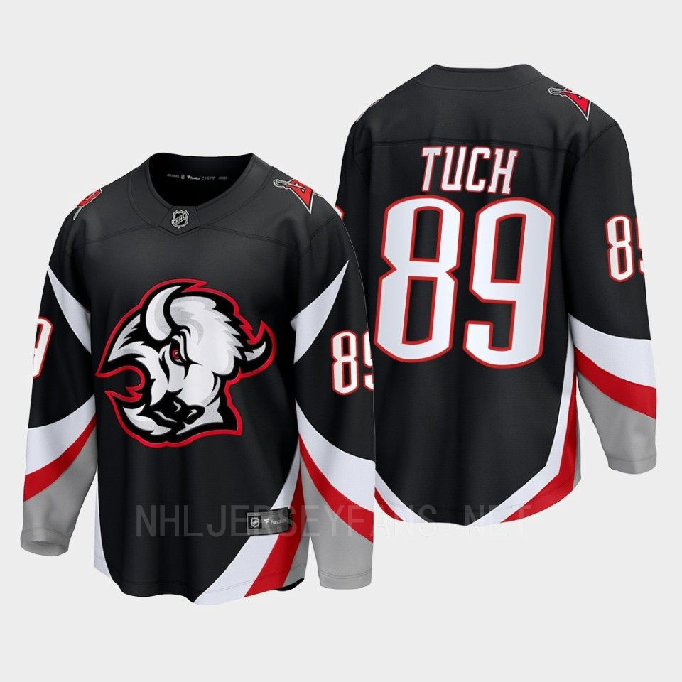 Alex Tuch 89 Buffalo Sabres 2022-23 Goathead Third Premier Breakaway Player Black Stitched Jersey