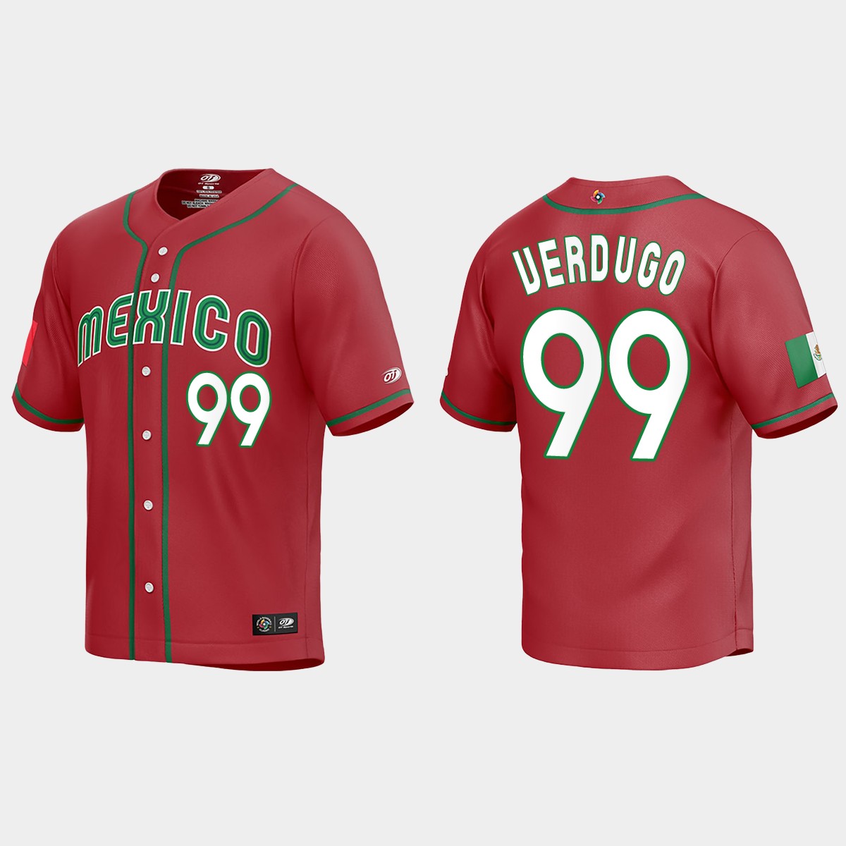 Alex Verdugo Mexico 2023 World Classic Jersey - Red