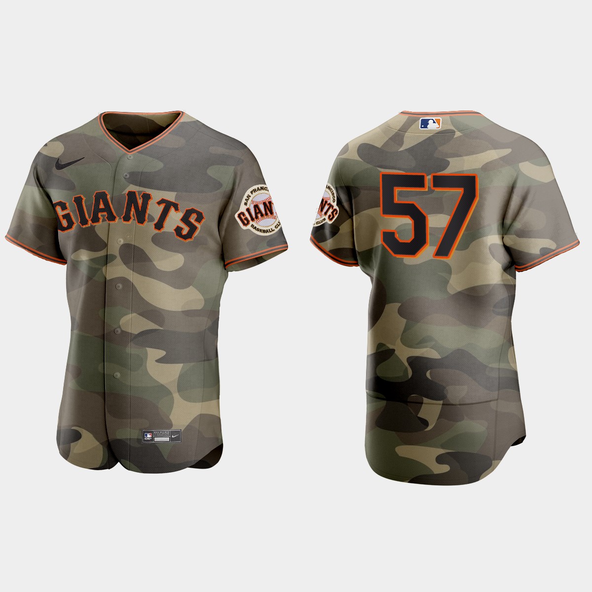 Alex Wood San Francisco Giants 2021 National Armed Forces Day Jersey – Camo