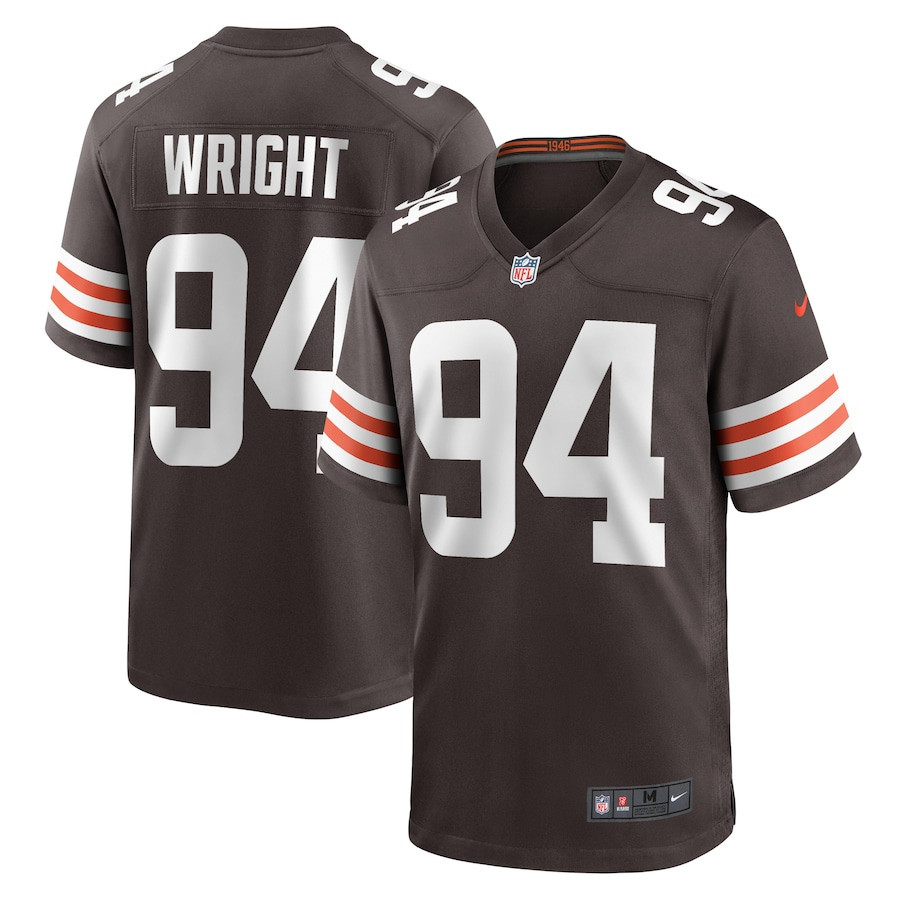 Alex Wright Cleveland Browns Stitched Jersey – Brown