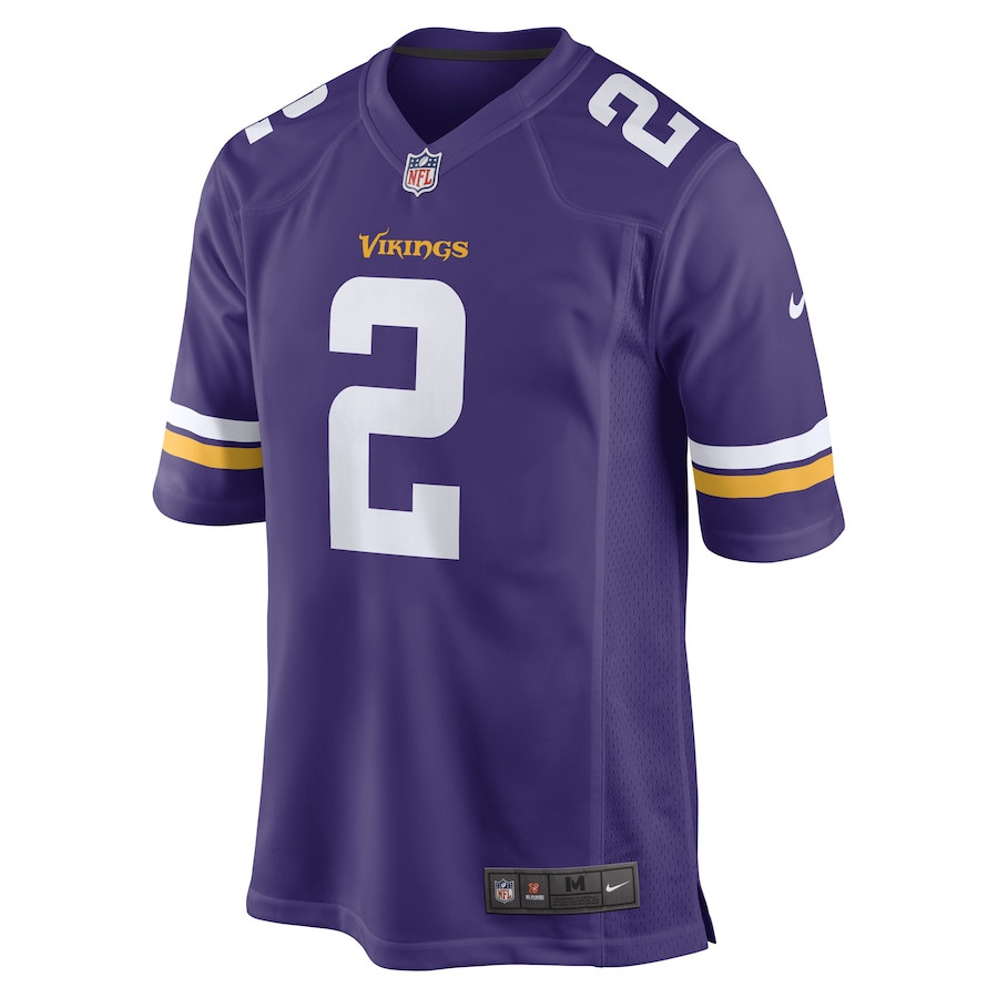 Alexander Mattison Minnesota Vikings Game Player Stitched Jersey – Purple