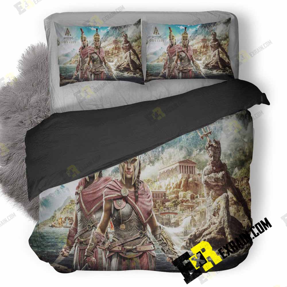 Alexios And Kassandra Assassins Creed Odyssey X5 3D Customized Duvet Cover Bedding Set