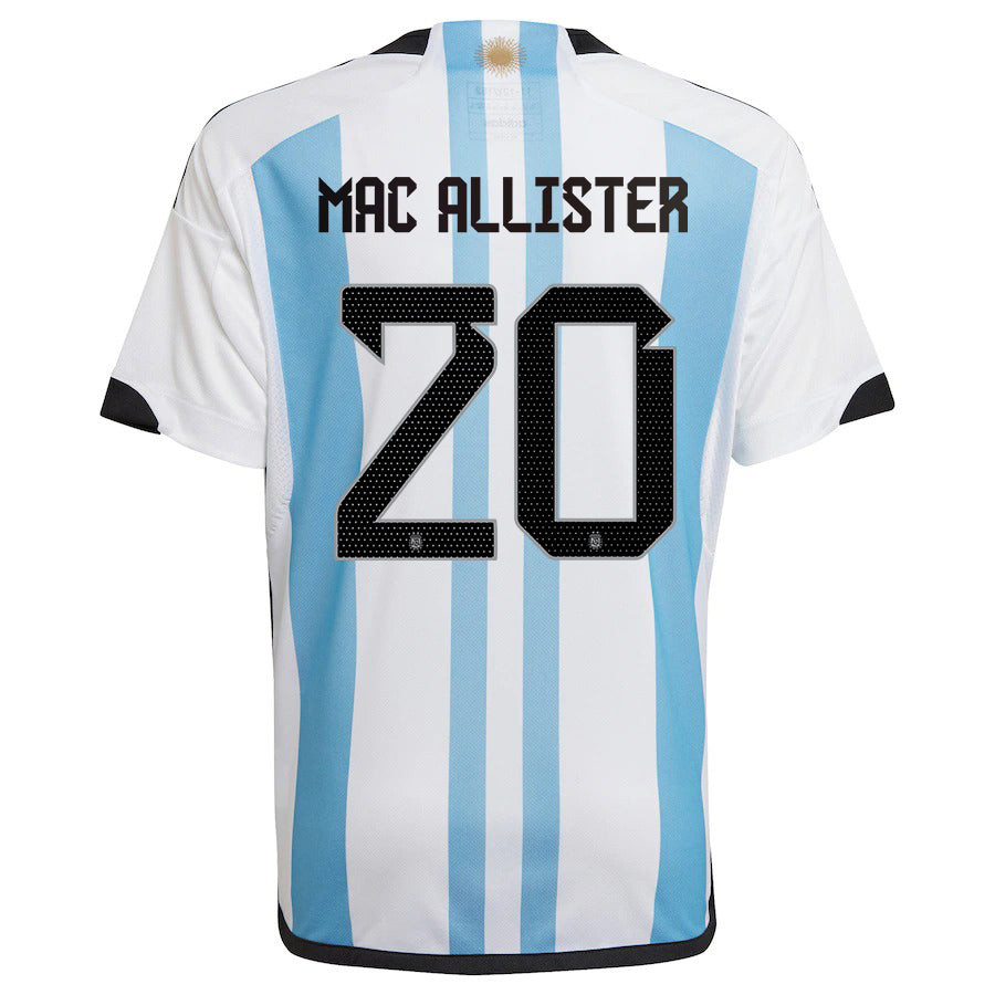Alexis Mac Allister 20 Argentina 2022-23 Home Soccer Jersey National Team