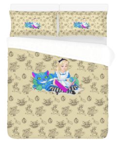Alice In Wonderland 3D Customized Duvet Cover Bedding Set