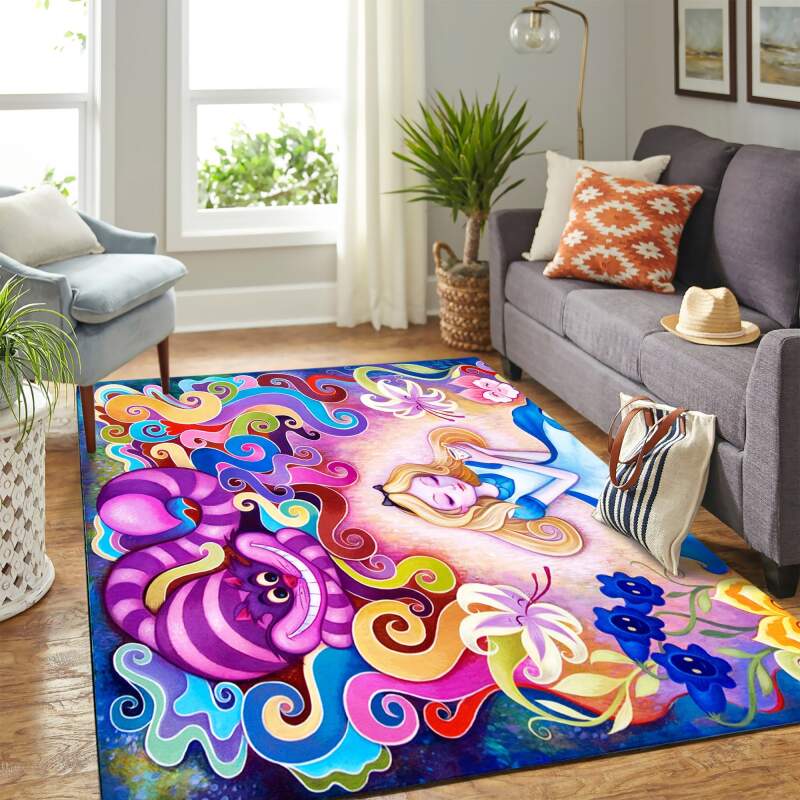 Alice In Wonderland Carpet Floor Area Rectangle Rug